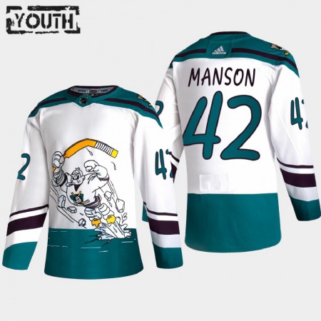 Camisola Anaheim Ducks Josh Manson 42 2020-21 Reverse Retro Authentic - Criança